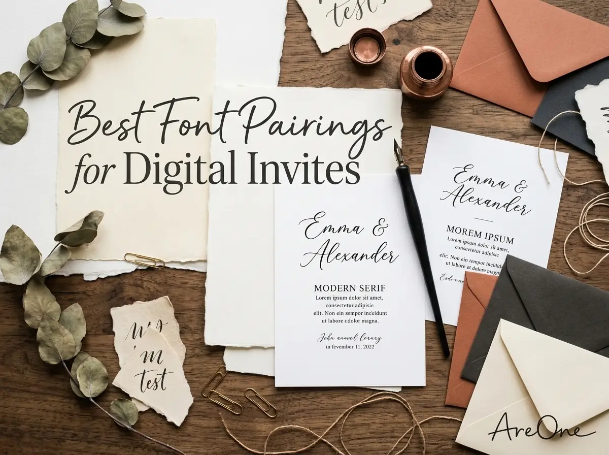 Best Font Pairings for Digital Wedding Invites: A Complete Guide