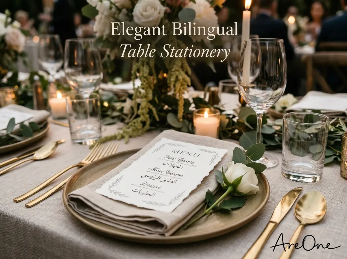 Arabic–English Invitation Wording (Examples + Layout)