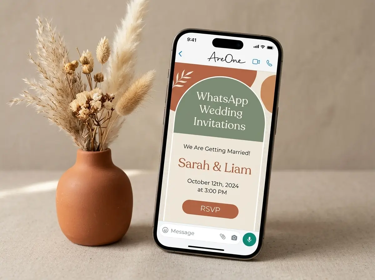 Checklist graphic titled WhatsApp Invite Layout Checklist with practical invitation-sharing tips.