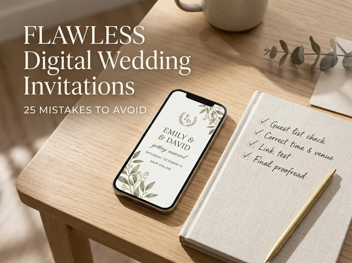 25 Digital Wedding Invitation Mistakes (And How to Fix Them)