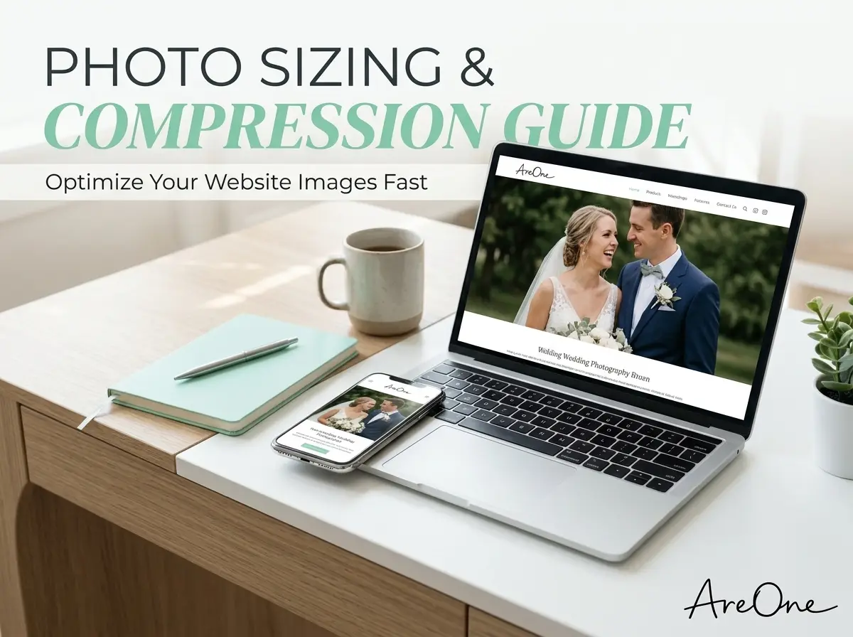 The Ultimate Guide: Best Photo Sizes + Compression for Wedding Websites