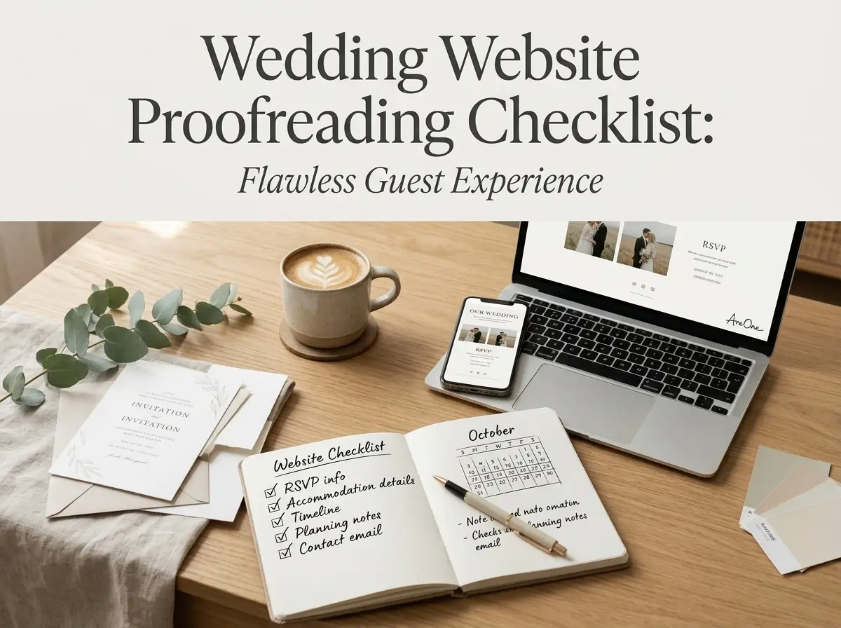 Wedding Website Proofreading Checklist: Avoid Embarrassing Mistakes