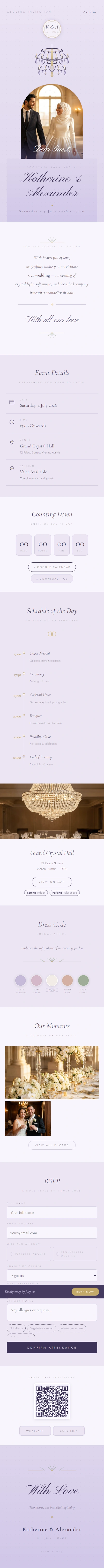 Lavender Chandelier