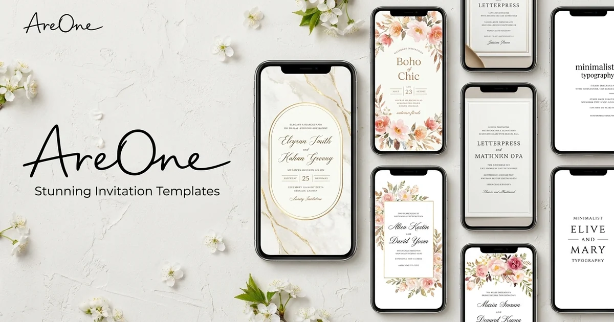 Wedding Invitation Templates | Browse 50+ Designs - AreOne