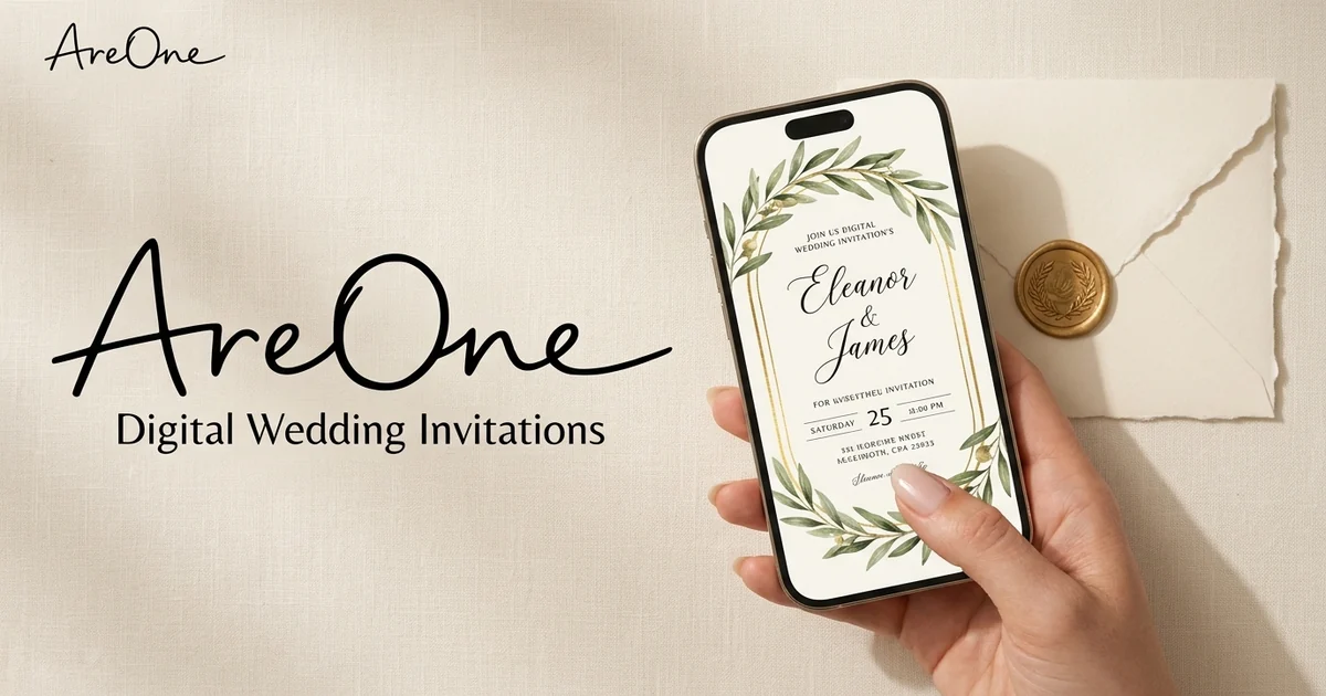 Digital Wedding Invitations - Beautiful & Easy | AreOne