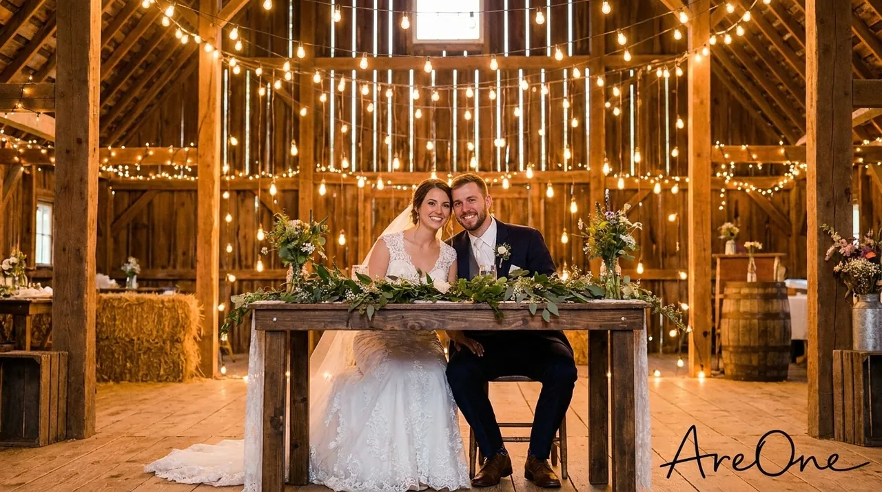 A wildflower celebration among candlelight, soft petals, and the Tuscan hills.